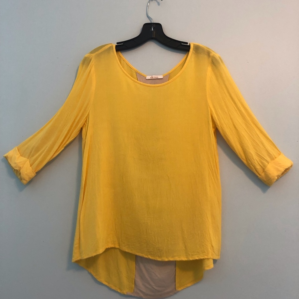 Sheer blouse.